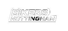 Logo with text 'Bikers Nottingham' on a white background