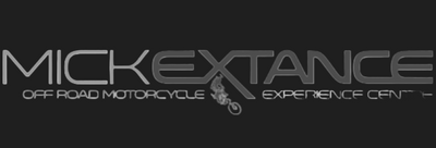 Mick Extance Off Road Motorcycle Experience Centre logo on a black background
